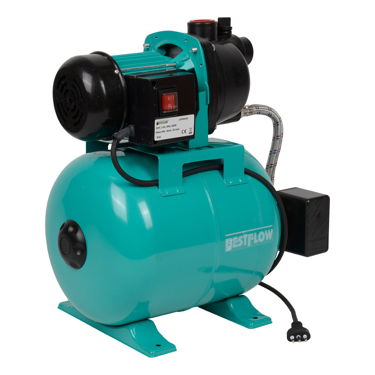Equipo Presurización Automático Jgp8004d 800w Bestflow | Bomba Presurizadora Doméstica | Equipo Bomba Para Riego Y Distribución De Agua - 2